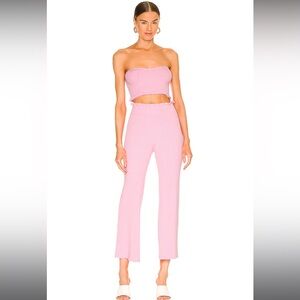 Majorelle sweetheart ribbed set TOP is S AND BOTTOM is M